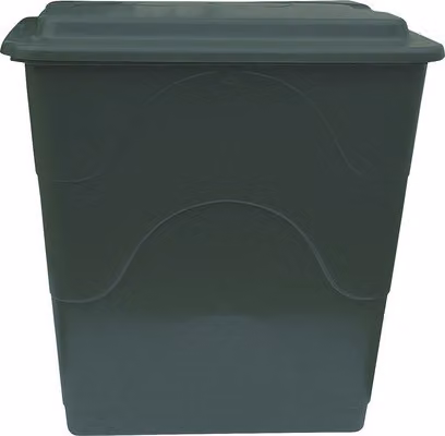 NG 240 L barile d'acqua quadrato verde, incluso coperchio e valvola di scarico
