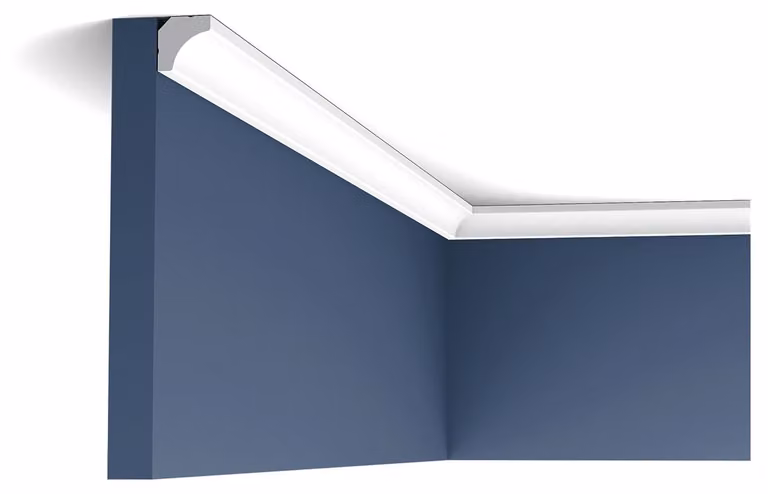 Orac Decor C250 Luxxus Profilo decorativo a stucco Profilo decorativo a soffitto Cornice a stucco Profilo decorativo a parete Modanatura d'angolo | 2 metri