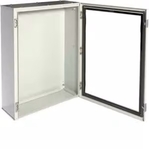 Armadio Orion, lamiera d'acciaio, classe di protezione I, anta trasparente, 800 x 600 x 250 mm