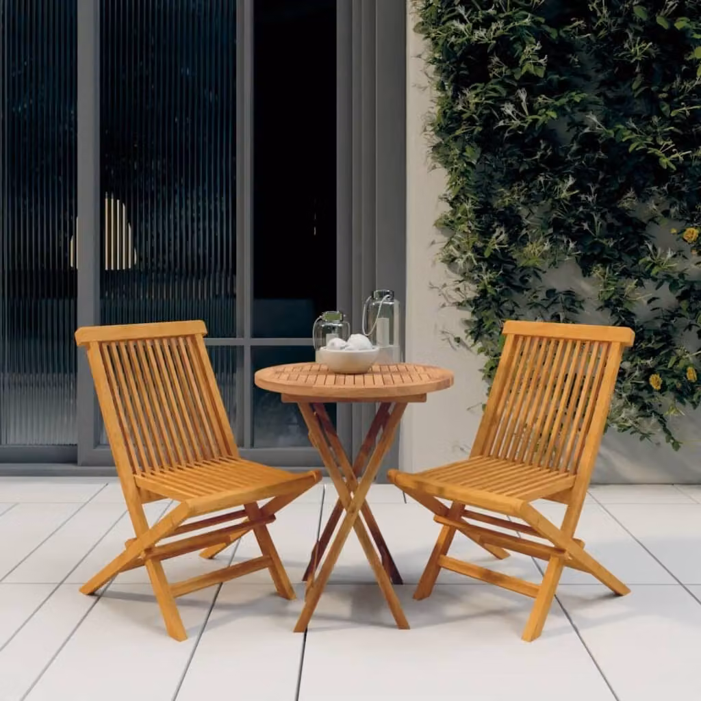 Maison Exclusive - Set da Pranzo per Giardino 3 pz in Legno Massello di Teak