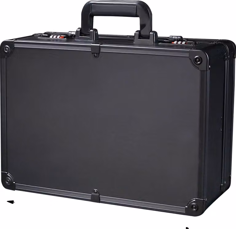 Contenitore per accessori da parrucchiere, design portatile, sistema di conservazione organizzato, colore nero