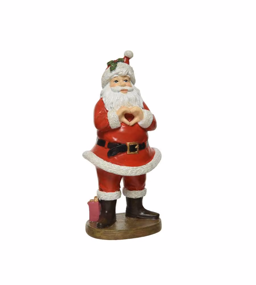 Statuina Babbo Natale in poliresina 21h cm