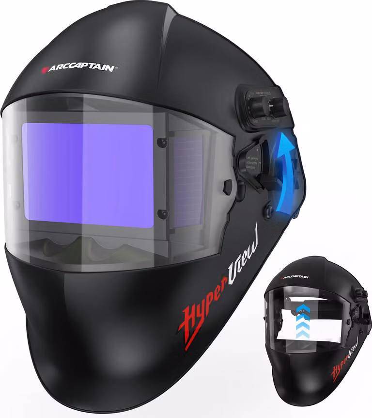Casco per saldatura, design incernierato, 4 sensori d'arco, AR-WC021