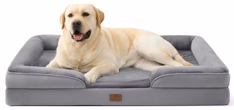 Cuccia ortopedica per cani, divano ergonomico, 114x81x18 cm, grigio