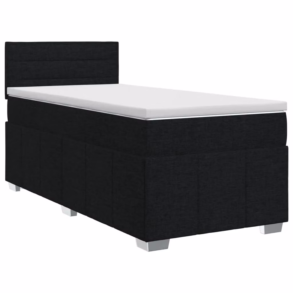 Letto box spring con materasso ibrido vidaXL nero L: 200 cm, P: 100 cm, H: 88 cm – 2
