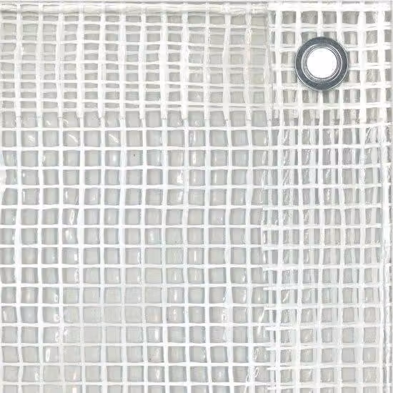 Rete impermeabile 400 x 6 m, trasparente e bianca, 150 g/m²