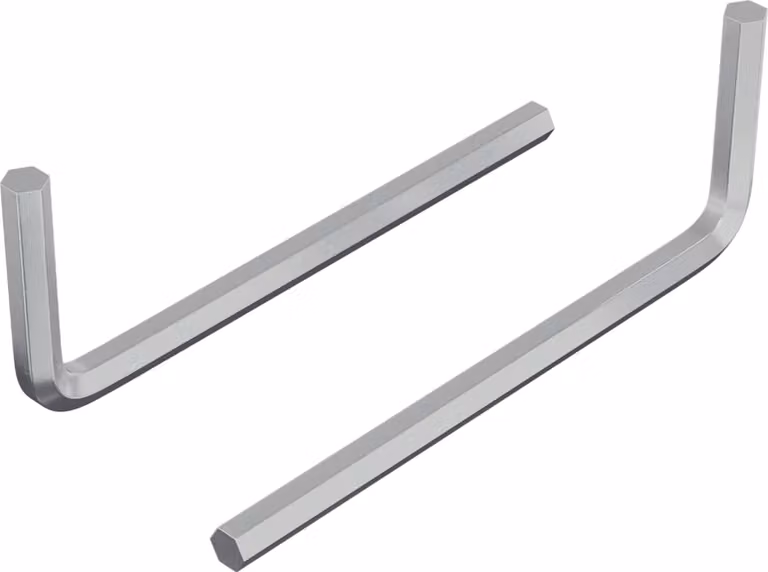 Chiave Esagonale 2 pcs Argento 22 x 66 mm Acciaio