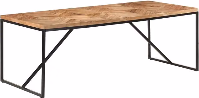 Tavolo da Pranzo 200x90x76 cm Legno Massello di Acacia e Mango 323554