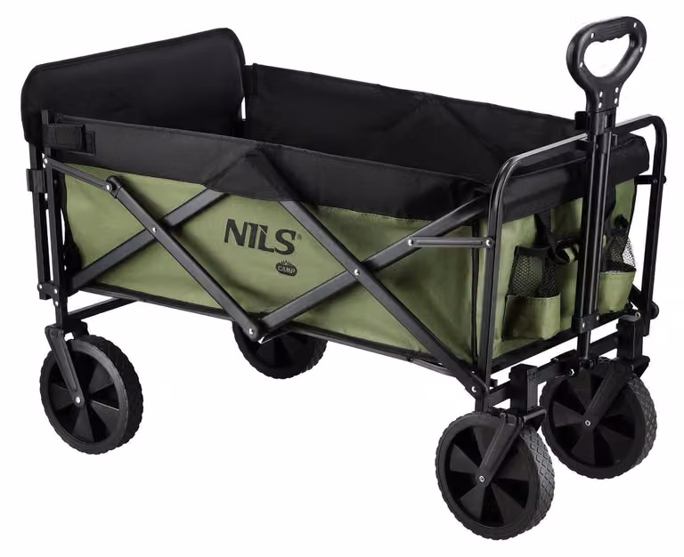 Carrello pieghevole, verde, capacità 150 litri