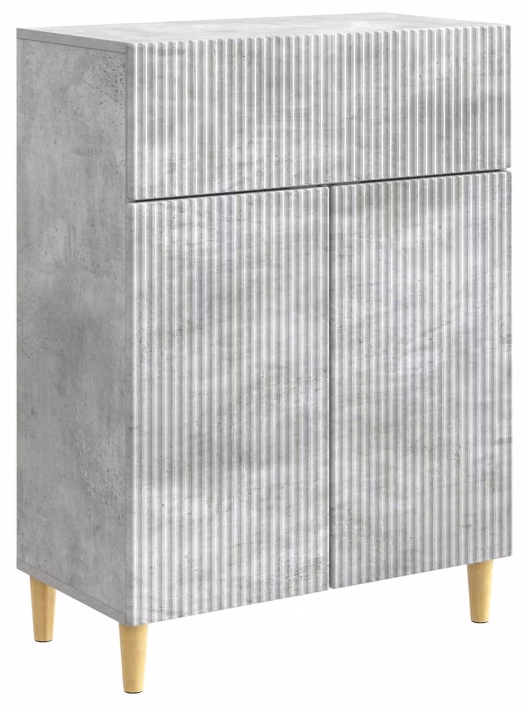 Credenza Grigio Cemento 66 x 34,5 x 90 cm Legno ingegnerizzato
