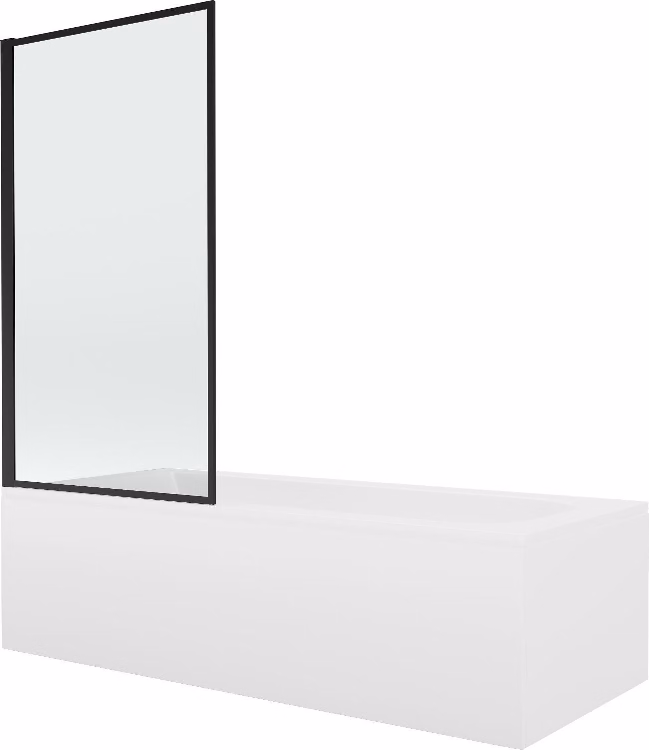 Vasca VEGA 170x70cm con schermo scorrevole 80cm Telaio