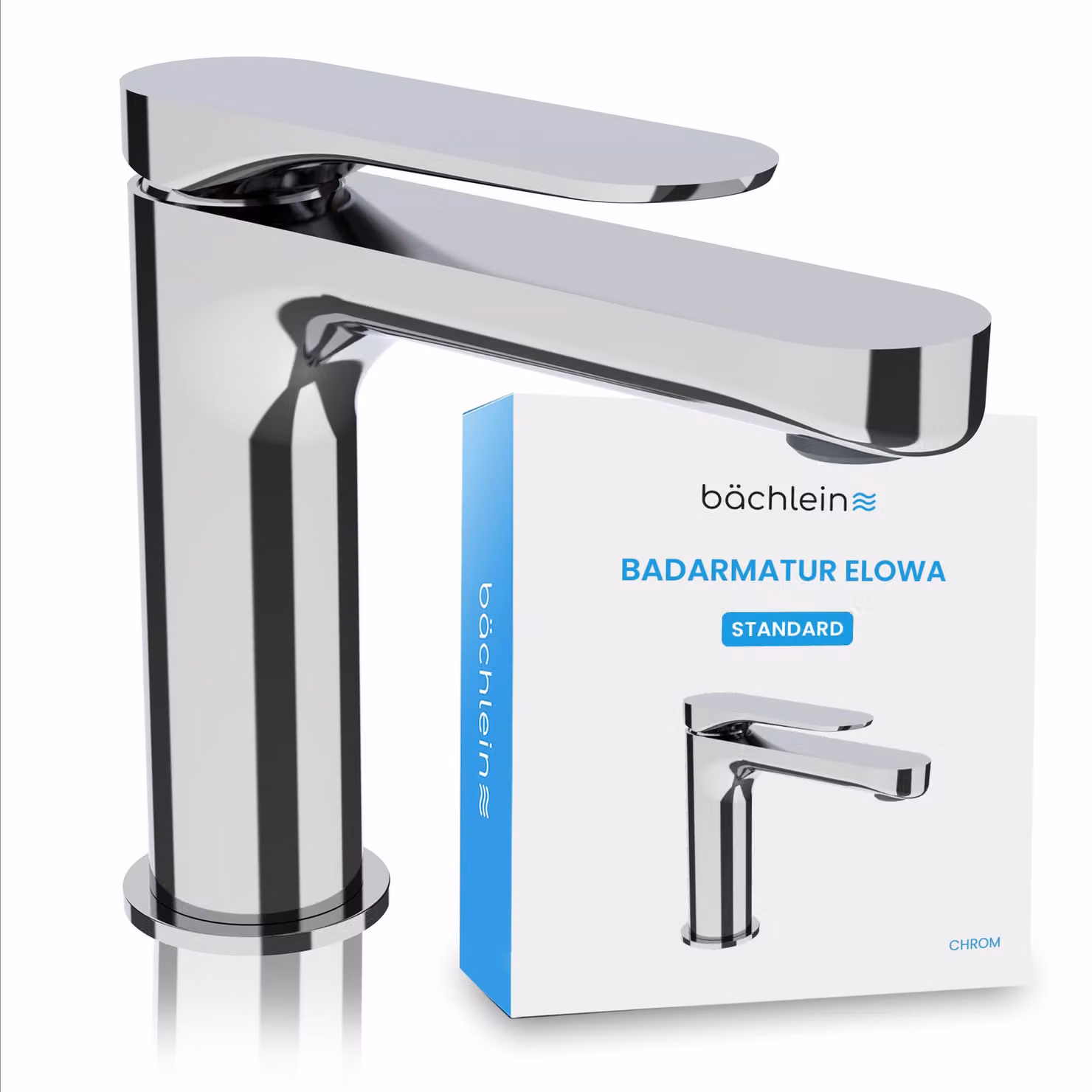 Bächlein - Rubinetto da bagno di design - Elowa cromo