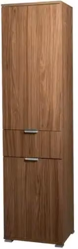 Colonna 2 ante + cassetto noce almendra già montato L45 H174 P38