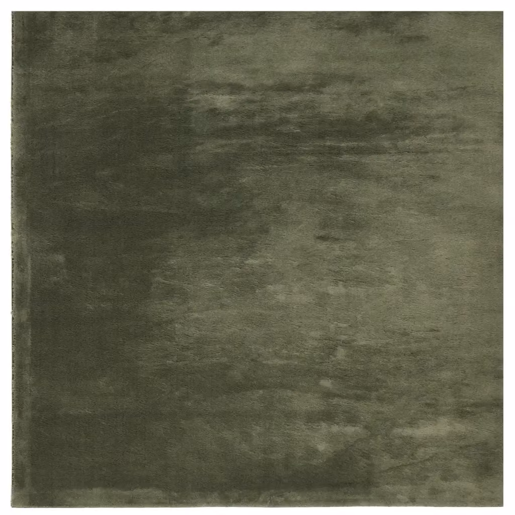Tappeto Moderno vidaXL in Poliestere Verde, Lavabile e Antiscivolo, 240 x 240 x 1,8 cm – 2