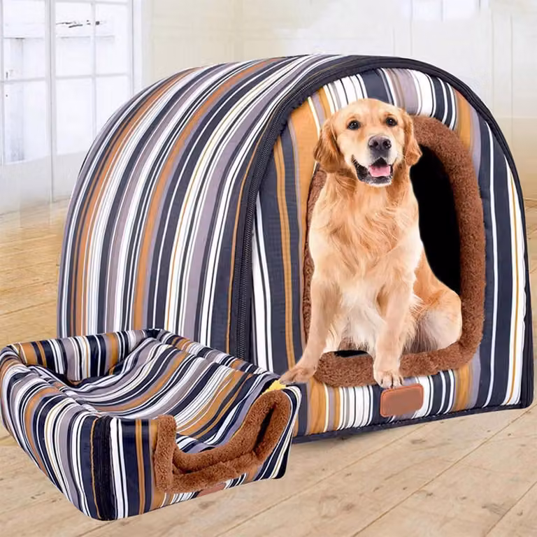 Cuccia per cani XL/XXL, calda e lavabile, adatta sia per interni che per esterni, dimensioni 45x38x36 cm