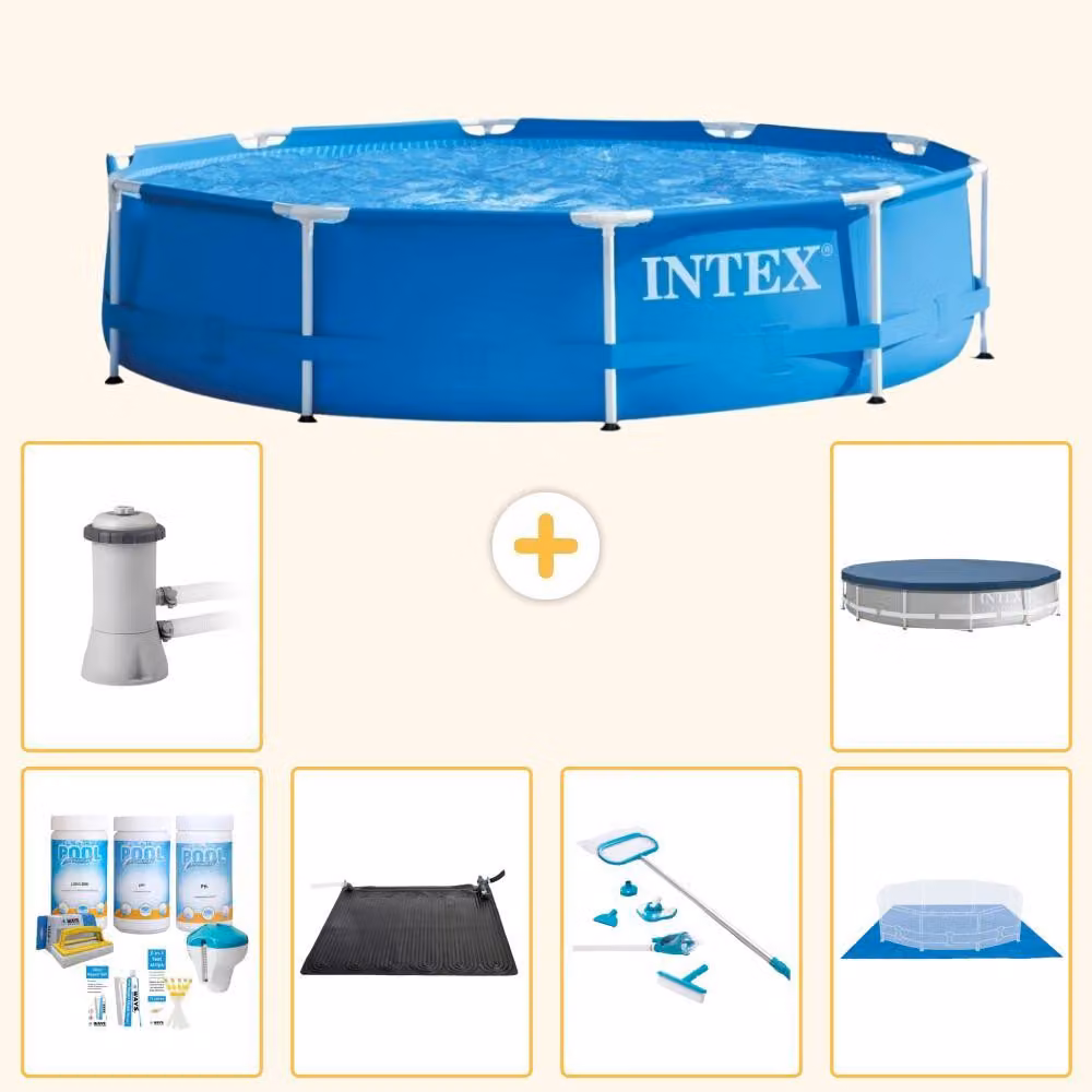 Piscina autoportante rettangolare - 366x76 cm - 7 pezzi - Modello S20428