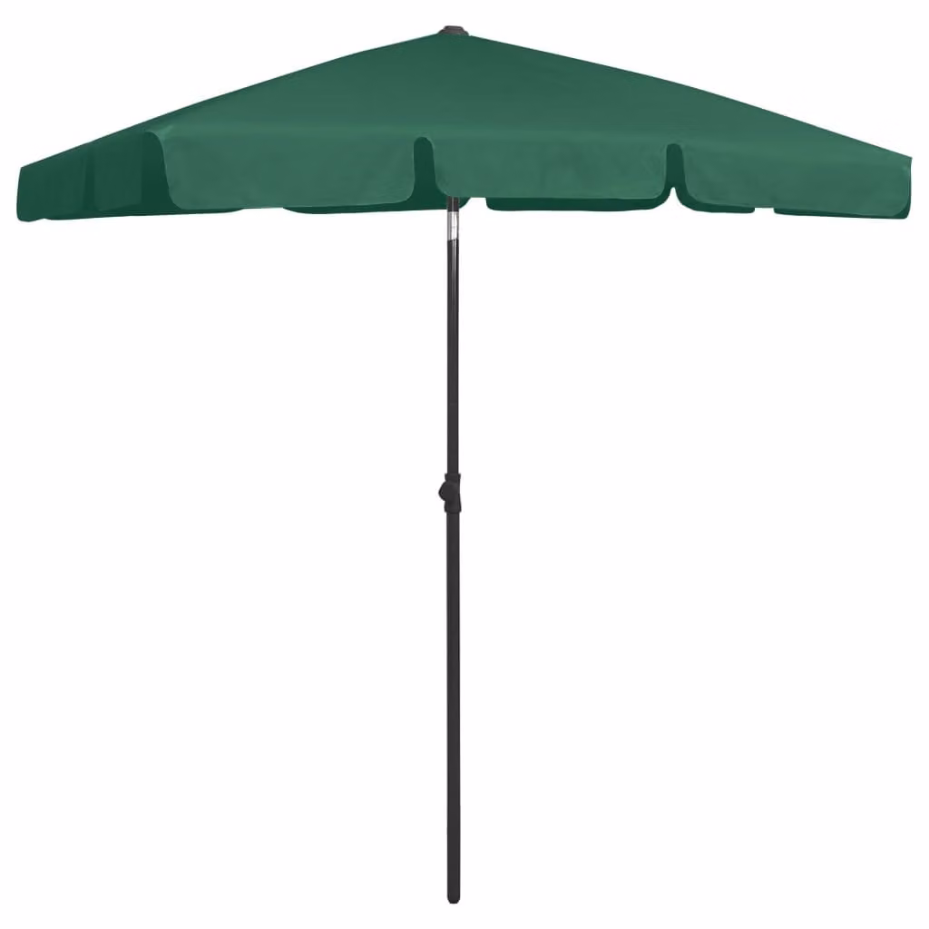 Ombrellone da Spiaggia Verde 180x120 cm