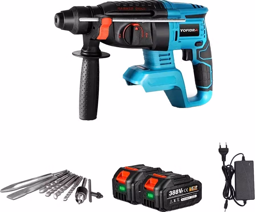 Avvitatore a percussione elettrico senza spazzole, potenza 1680 W, diametro massimo di foratura 26 mm, opzione doppia batteria 6