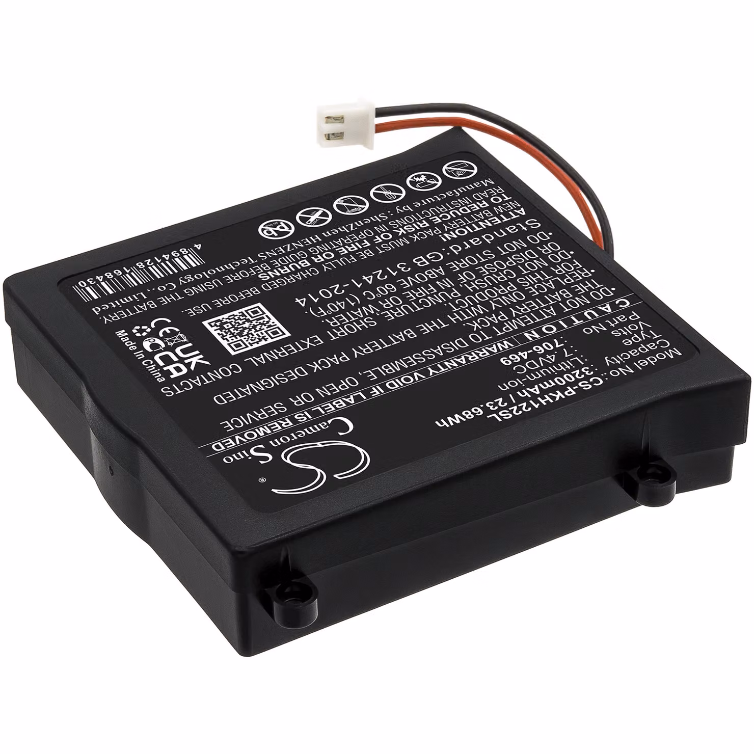 TECHTEK Batteria compatibile con [Peaktech] P1195, P1205, P1220 sostituisce 706-469