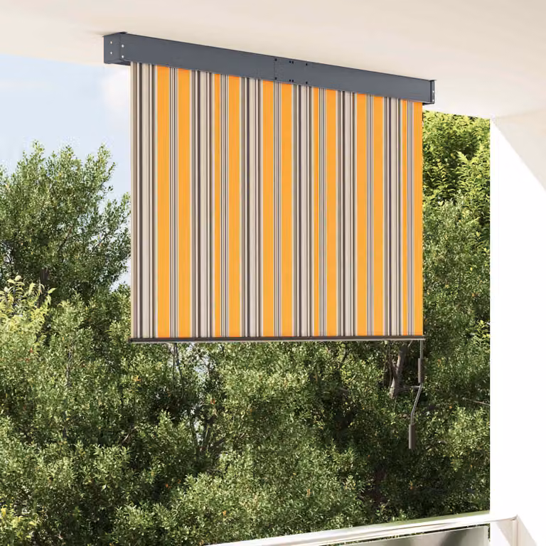 vidaXL Tenda a Rullo per Esterni 140x250 cm Giallo e Blu