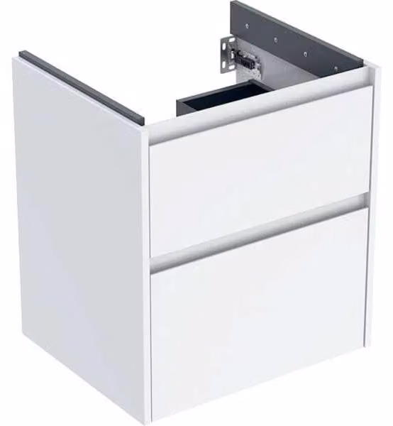 Geberit Renova Plan armoire sous lavabo, avec deux tiroirs, 54,6x60,6x44,6cm, 504.026.01.1, 504.026.01.1