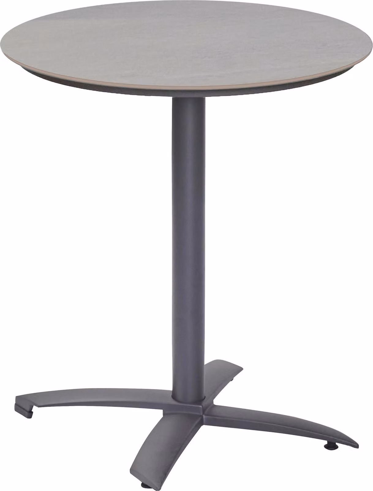 LC Garden «Diwo» Tavolo da balcone 70x70 cm antracite Alluminio/pietra sinterizzata Tavolo da giardino Tavolo pieghevole