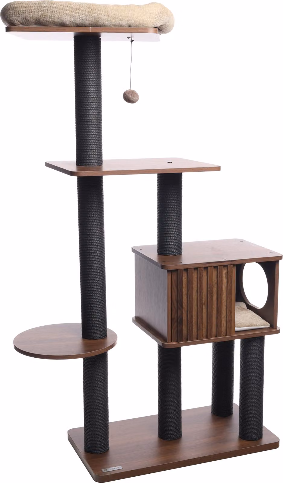 Albero per graffi Flamingo Isabela, color marrone