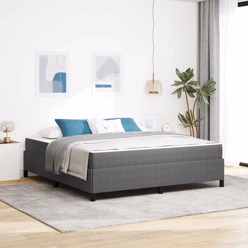vidaXL Struttura del letto Grigio chiaro 180 x 200 cm Tessuto
