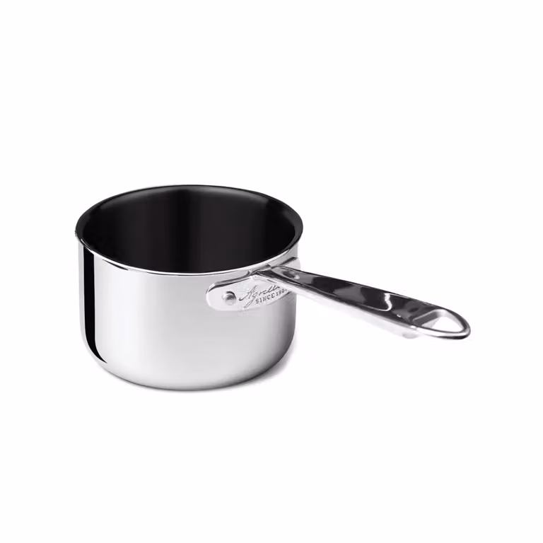 Casseruola Alta in Alu-Inox 1907 3ply antiaderente PFAS Free, un manico, diam. 16cm
