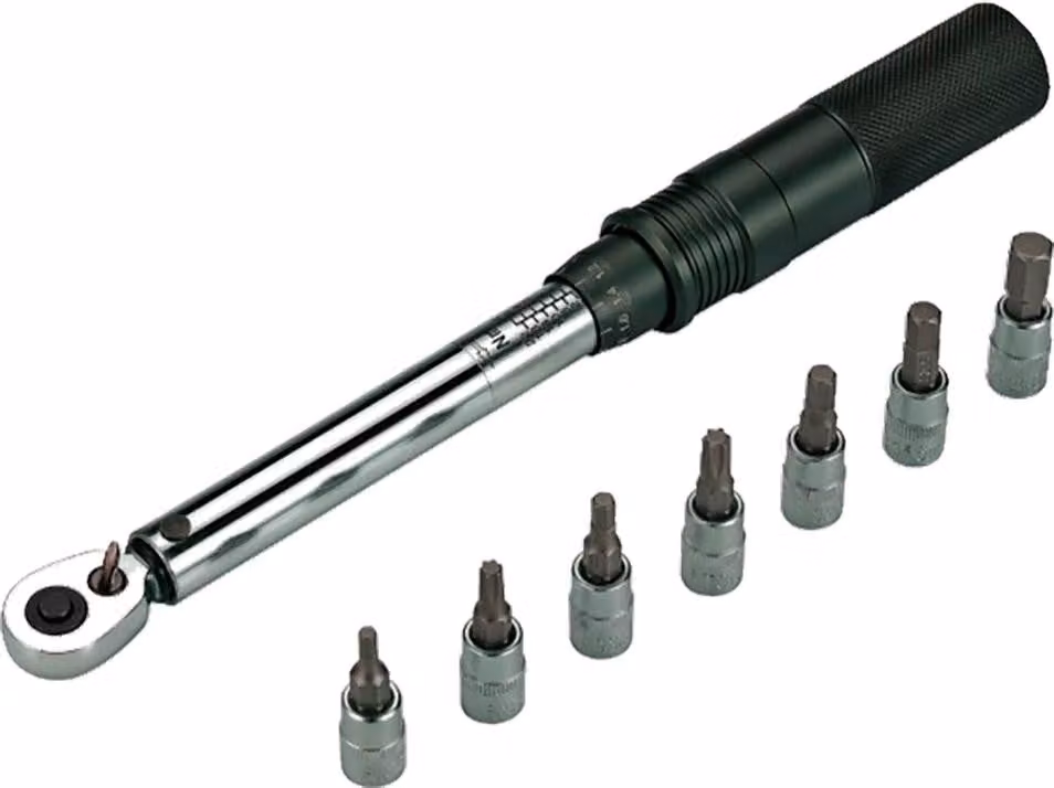 Set di chiavi dinamometriche BBB Cycling Torque Set Delux 1/4" 2-24 Nm - coppia precisa...