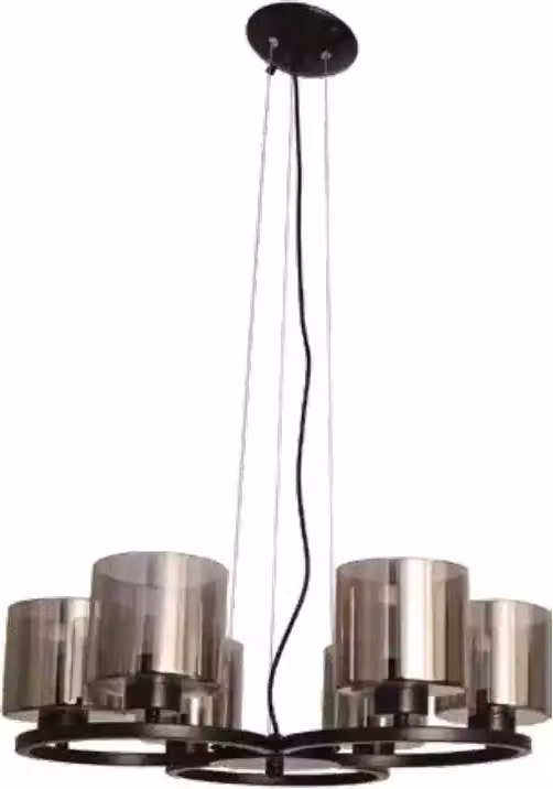 Deckenlampe Luster Decken Beleuchtung schwarz Luster Glass