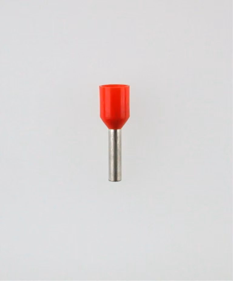 Capicorda isolati Great Britain (GB), dimensione N, codifica colore TM sezione 1 mm² rosso - 1 pezzo