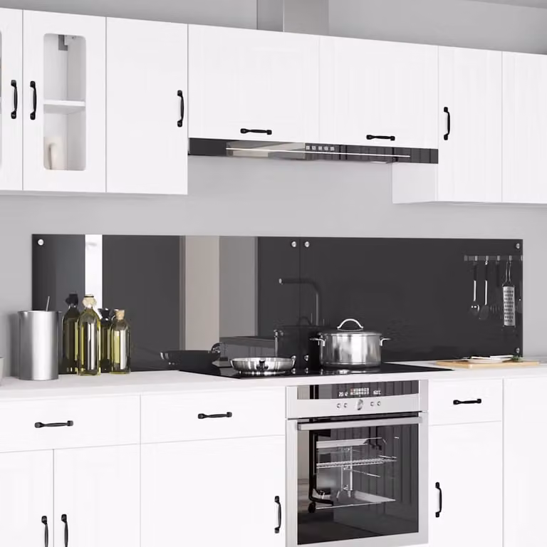 Set di 2 schienali da cucina vidaXL colore grigio, L 110 cm x P 50 cm