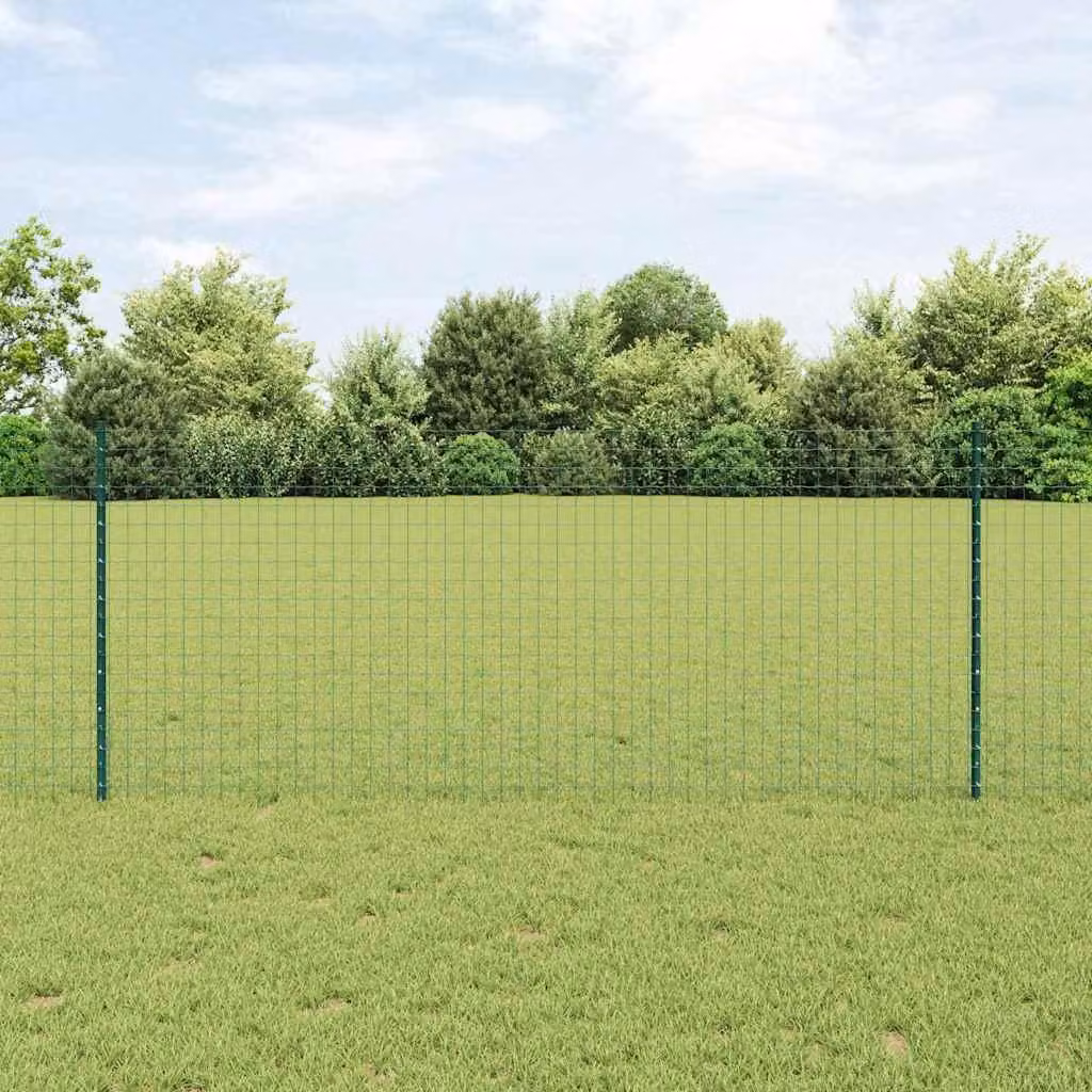 Maison Exclusive - Recinzione con Posto Verde 1 x 10 m Acciaio e PVC