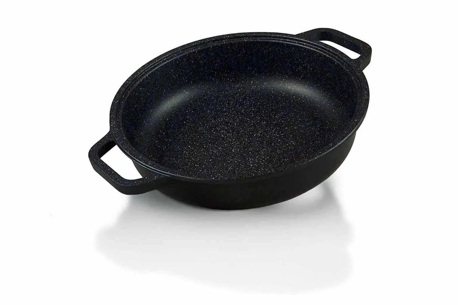 Tegame Black Plus in alluminio pressofuso con due maniglie con presine, diam. 32cm