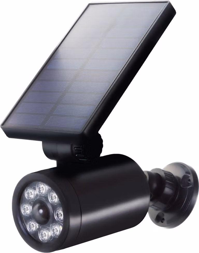 Telecamera finta LED Telecamera di sorveglianza finta diodo flash solare Sistema di allarme Telecamera CCTV Rilevatore di movimento