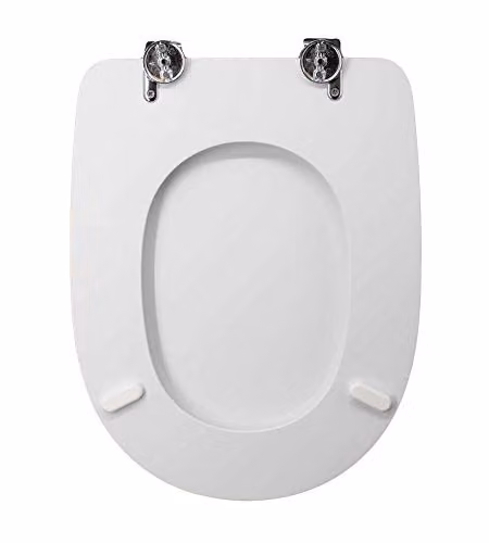 Seba Italia Sedile WC Quadrarco Bianco Lucido 36 cm in MDF Laccato