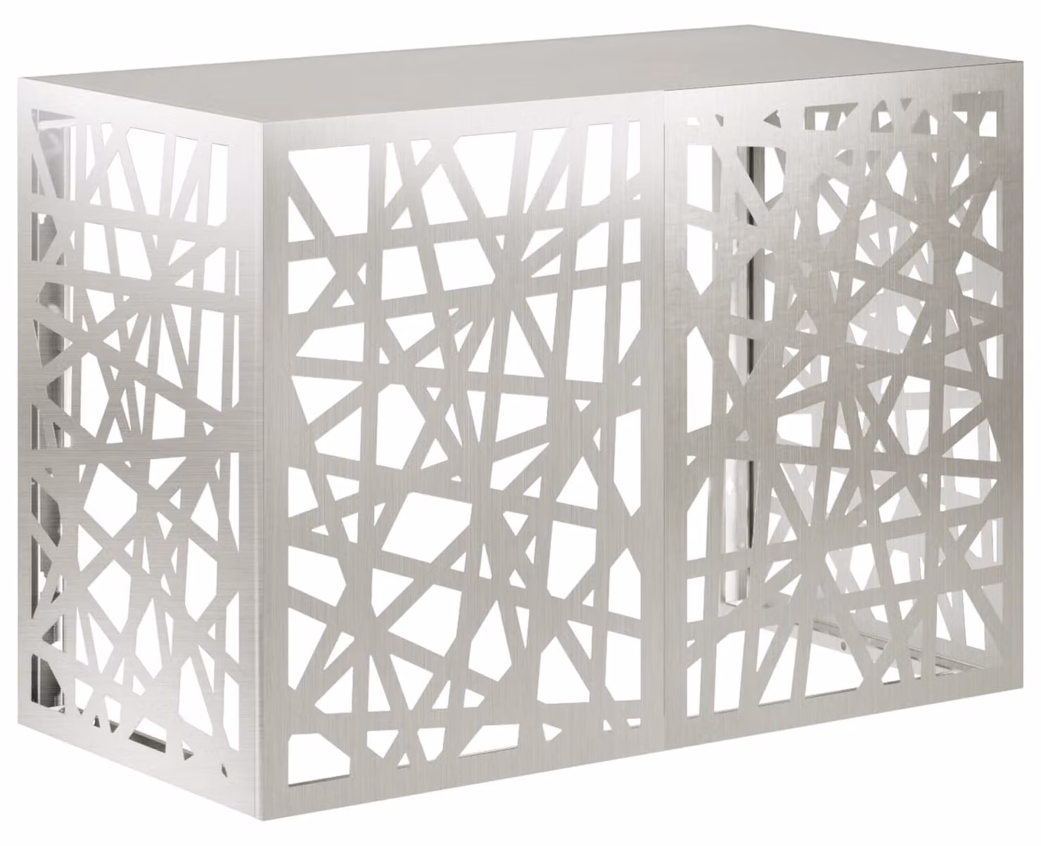 Coperchio per aria condizionata argento 100 x 50 x 70 cm in acciaio inox