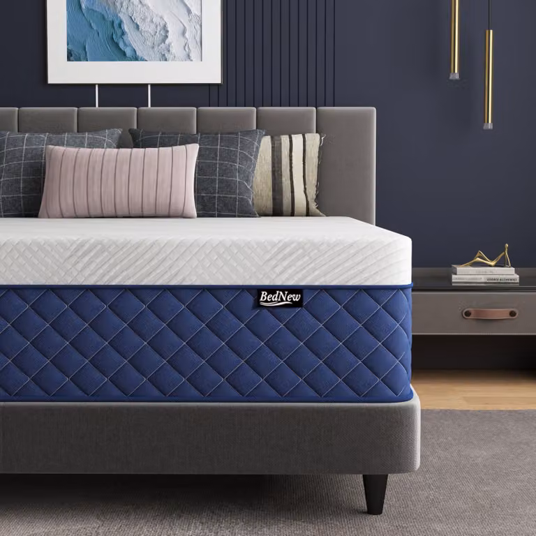 Materassi 180x200 cm, altezza 4 cm, altezza totale 29 cm, con struttura a molle a 7 zone e strato in memory foam