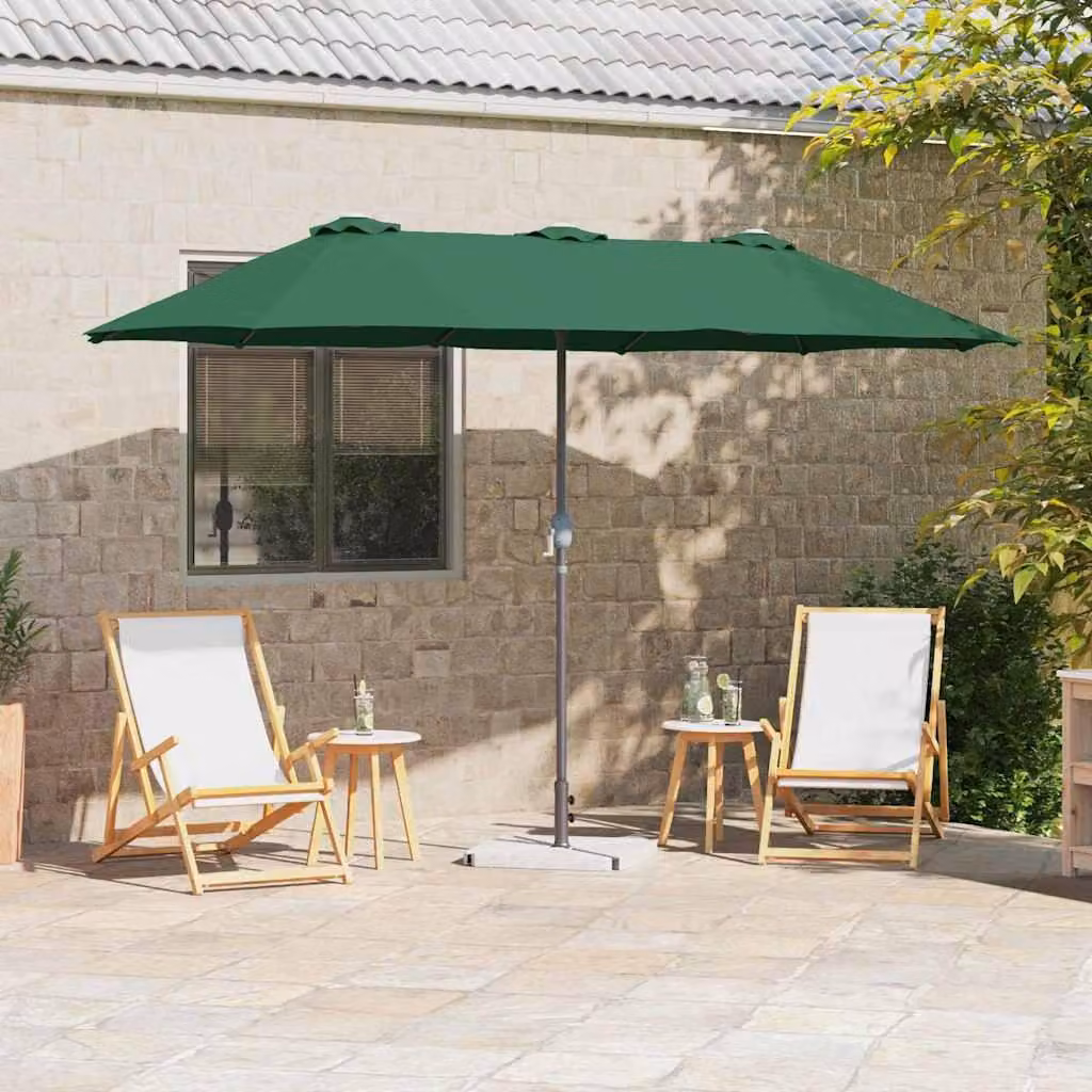 Maison Exclusive - Ombrellone da giardino, dimensioni 370 x 197 x 239 cm, realizzato in poliestere e alluminio