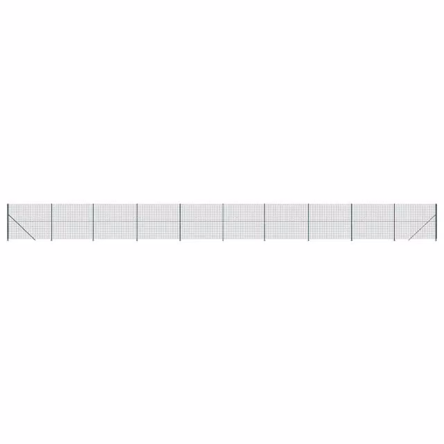 Recinzione da Giardino DESIGN IN in Acciaio Zincato e Rivestimento PVC Verde, H: 180 cm, L: 25 m