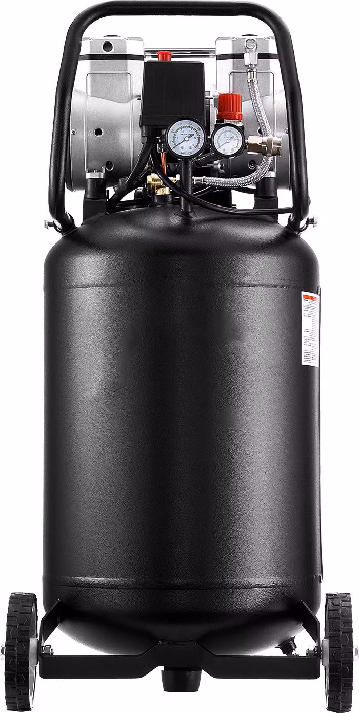 Compressore ad aria compressa SucceBuy 50 L, 2 CV, 113 L/min a 6,2 bar, pressione massima 8 bar, serbatoio senza olio, perfetto per riparazioni auto, gonfiaggio pneumatici, lavori di verniciatura, lavori in legno e lavori con chiodi
