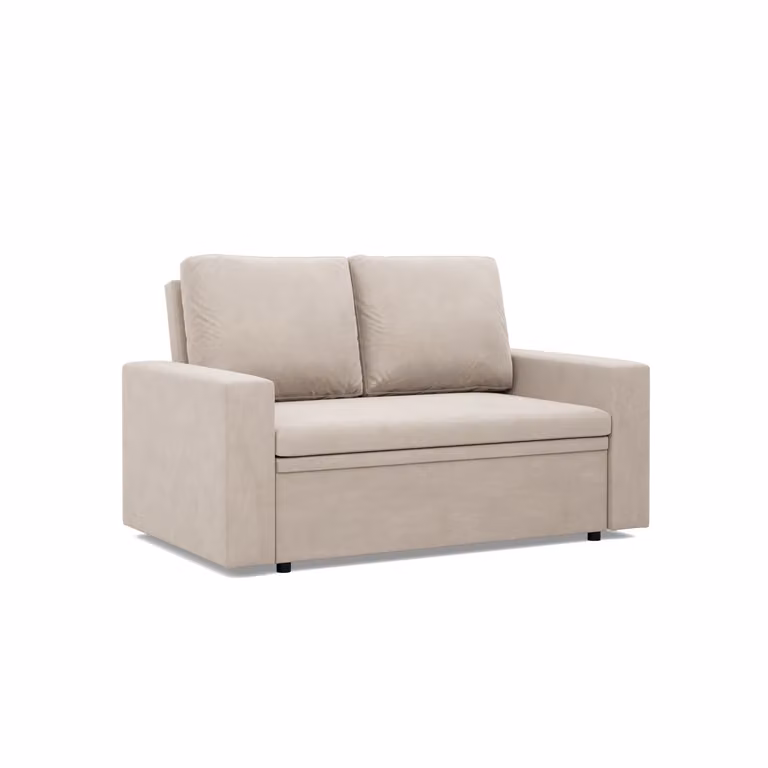 Divano con funzione letto NEO, divano da soggiorno a 2 posti 148x87cm, beige