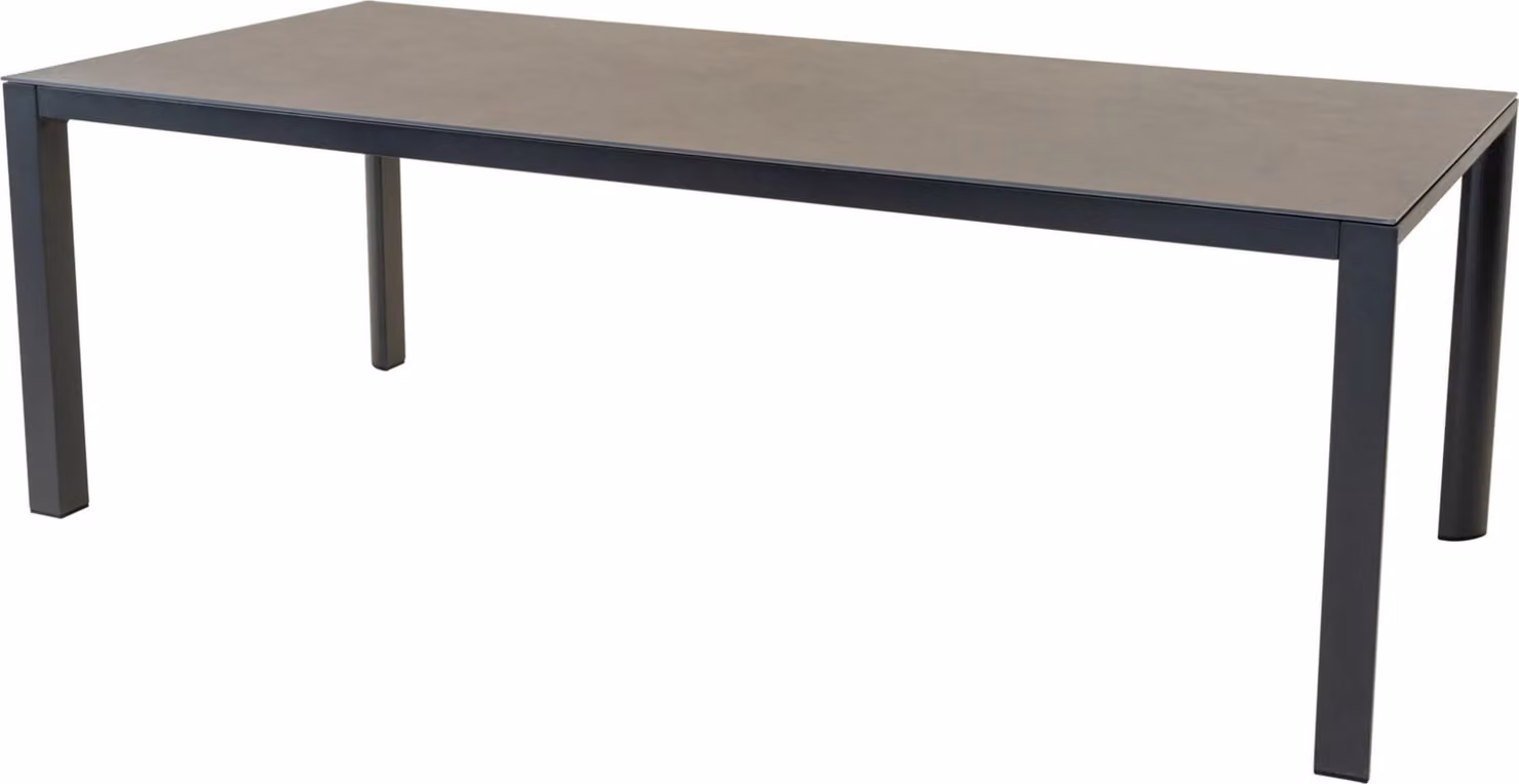 Tavolo - 220x100 cm - Alluminio - Pietra sinterizzata + fibra di vetro