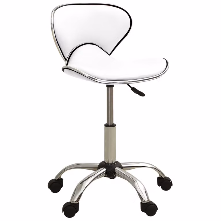 vidaXL Sedia da ufficio in Pelle finta bianca