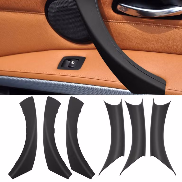 Set di 6 maniglie interne per porte, compatibili con BMW Serie 3