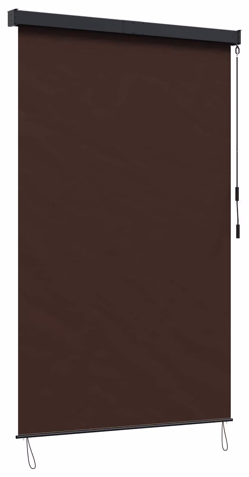 Tenda a rullo Marrone 60 x 250 cm Tessuto e Alluminio