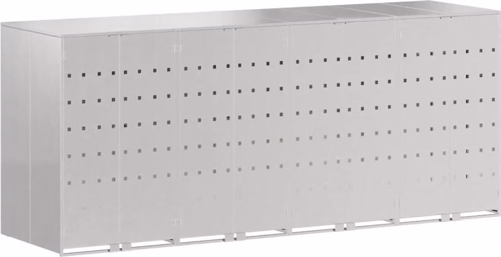 Contenitore per Rifiuti per 3 Bidoni 340 x 77.5 x 115.5 cm
