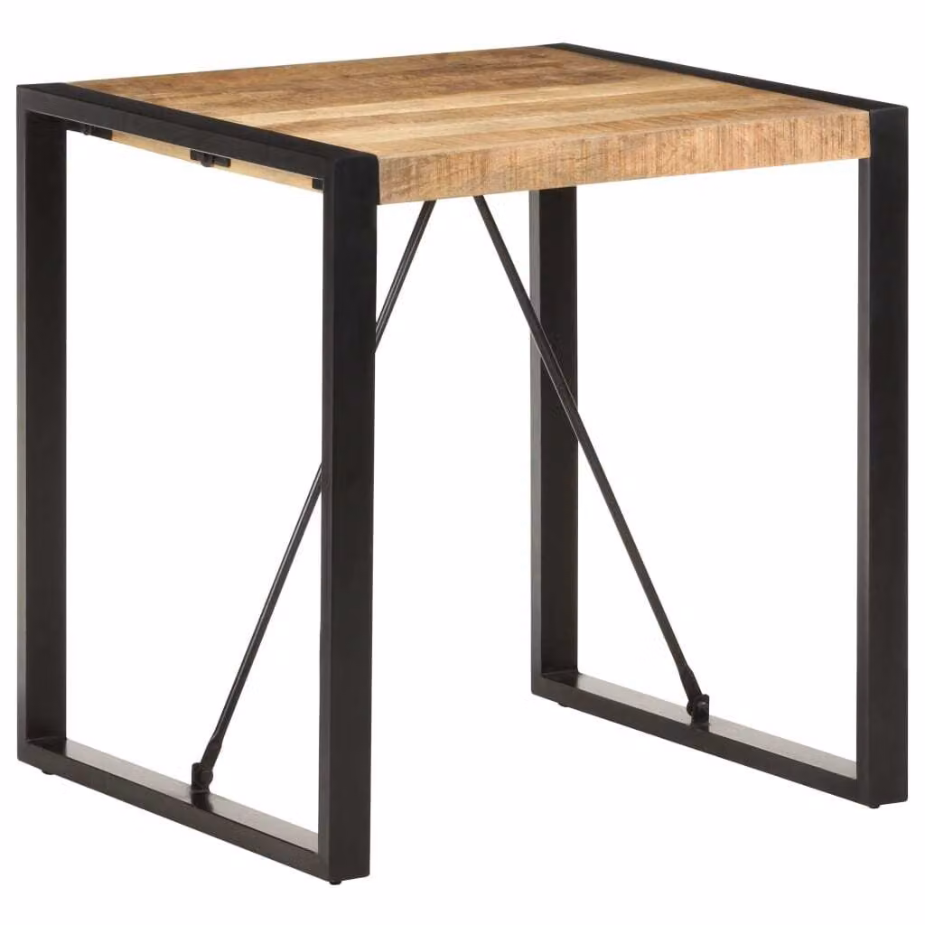 Maison Exclusive - Tavolo da pranzo 70x70x75 cm, in legno massello di mango grezzo