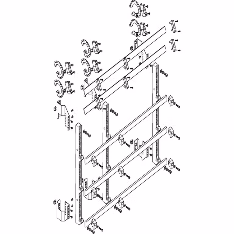 Modulo barra collettrice ABN a incasso 3FB/7RE 185 mm con CU 30x10 mm, a 5 poli, EBM 150 mm MTSC37965